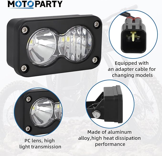 Baja headlight plug n play kit white (surron)
