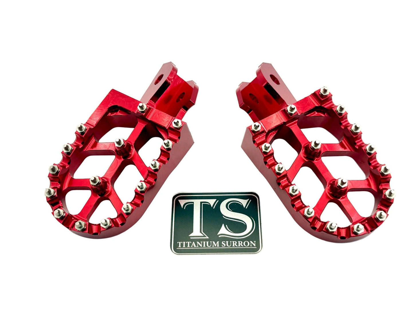 Anodized Aluminum Foot Pegs for Surron and Similar E-moto