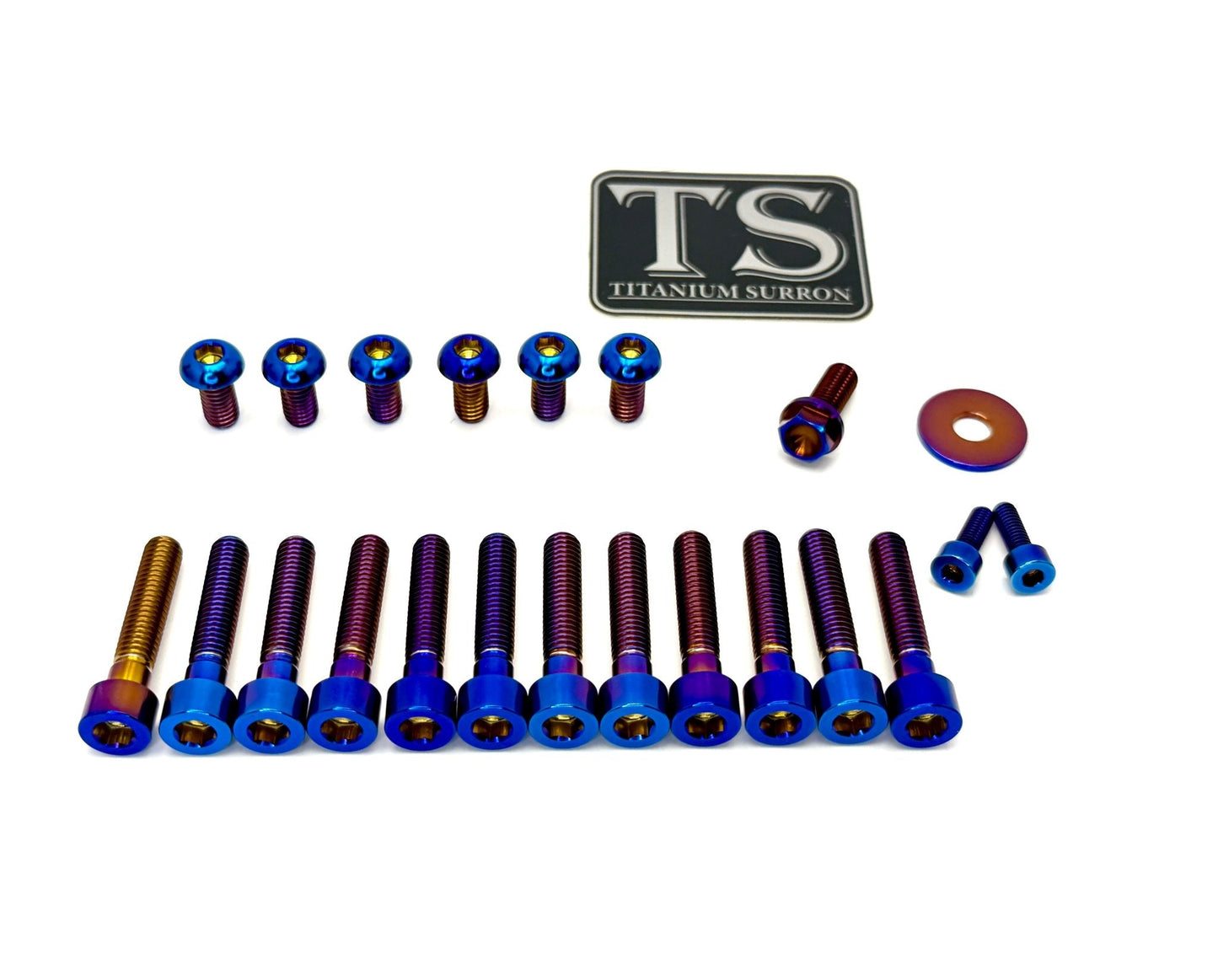 Titanium Bolt Kit for Sirris F43 Fork (22 Pieces)