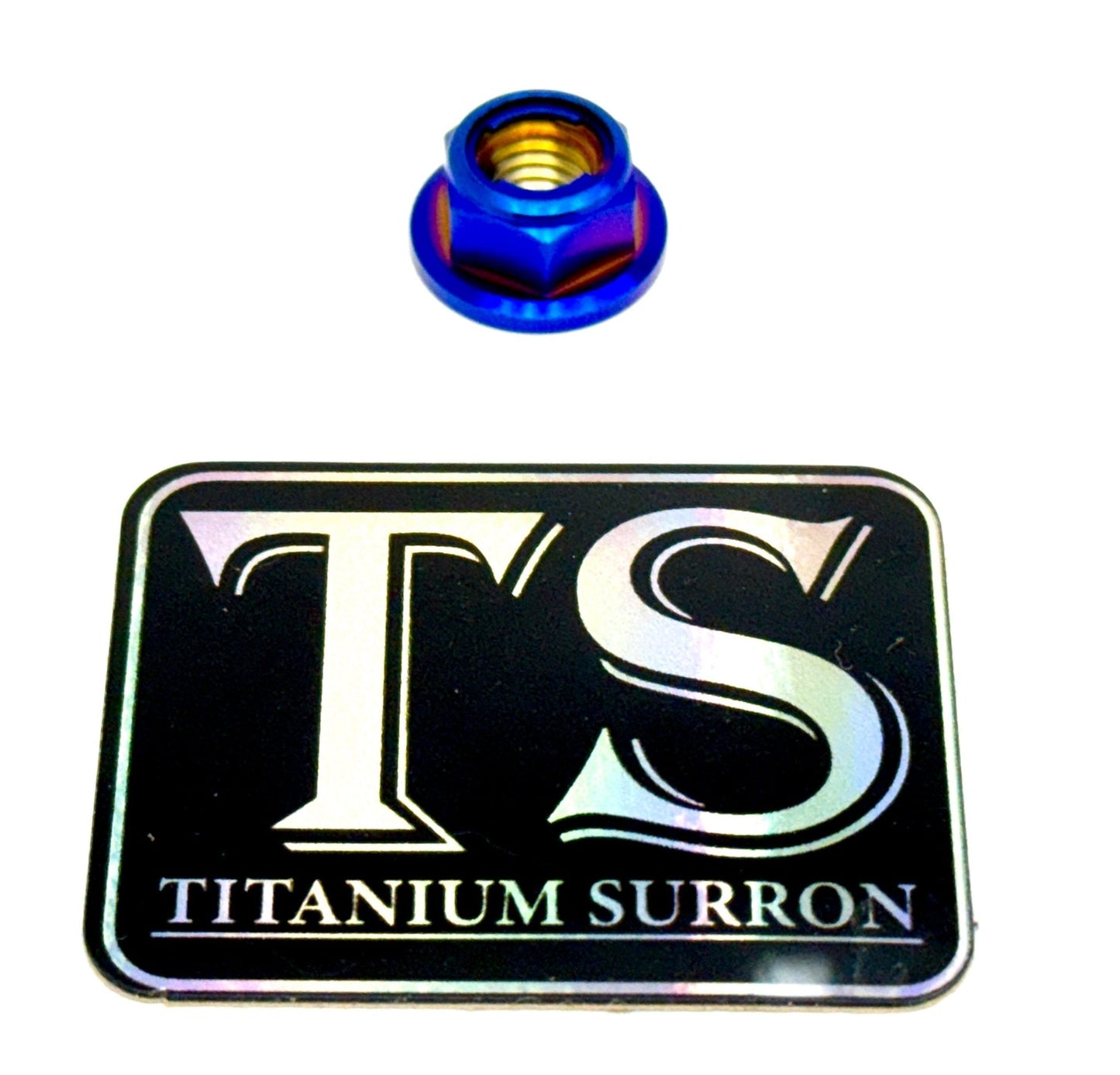 M8 Titanium Grade 5 6AL-4V DIN 6923 Locking Flange Nut (Aerospace Grade)