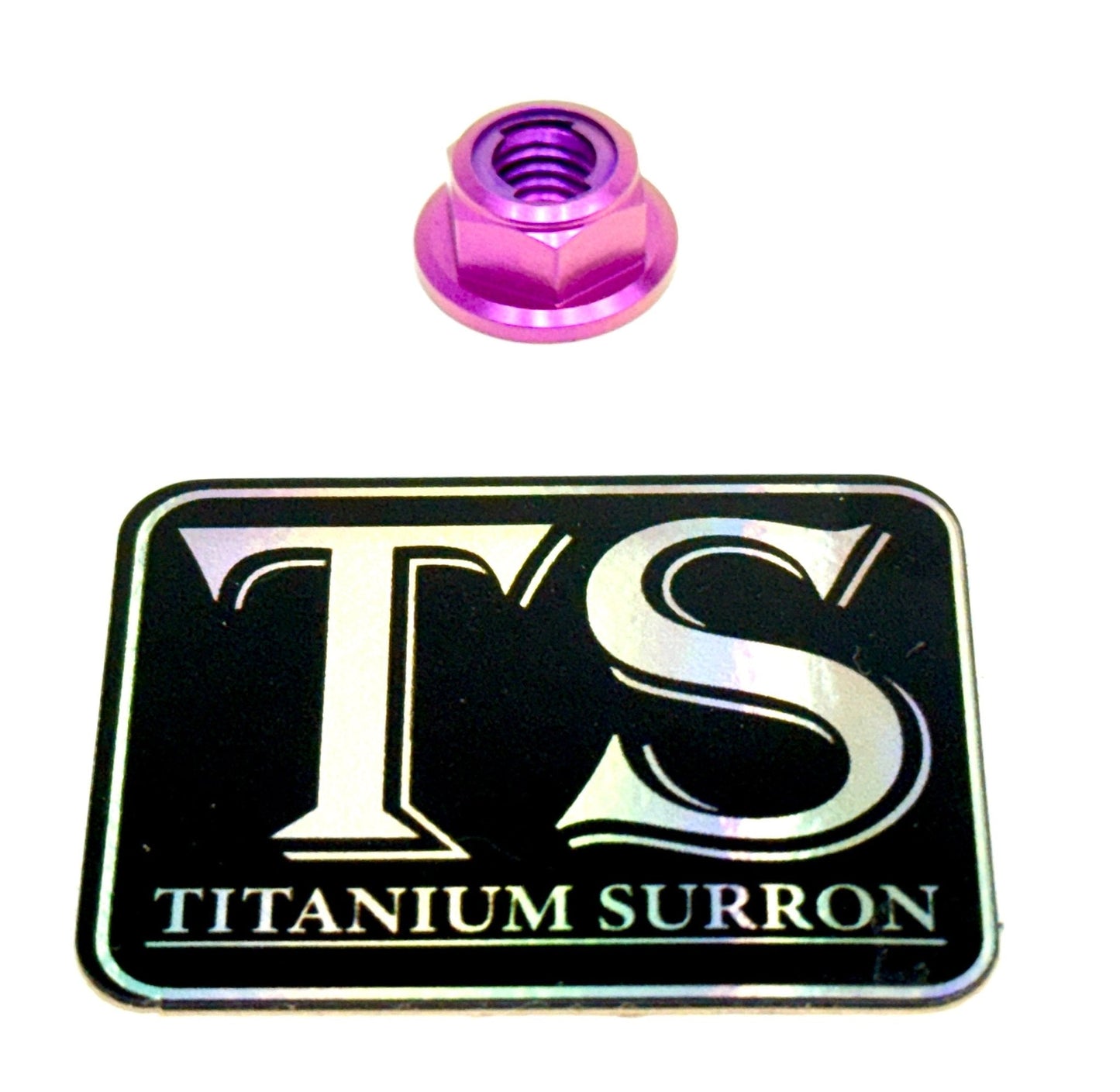 M8 Titanium Grade 5 6AL-4V DIN 6923 Locking Flange Nut (Aerospace Grade)