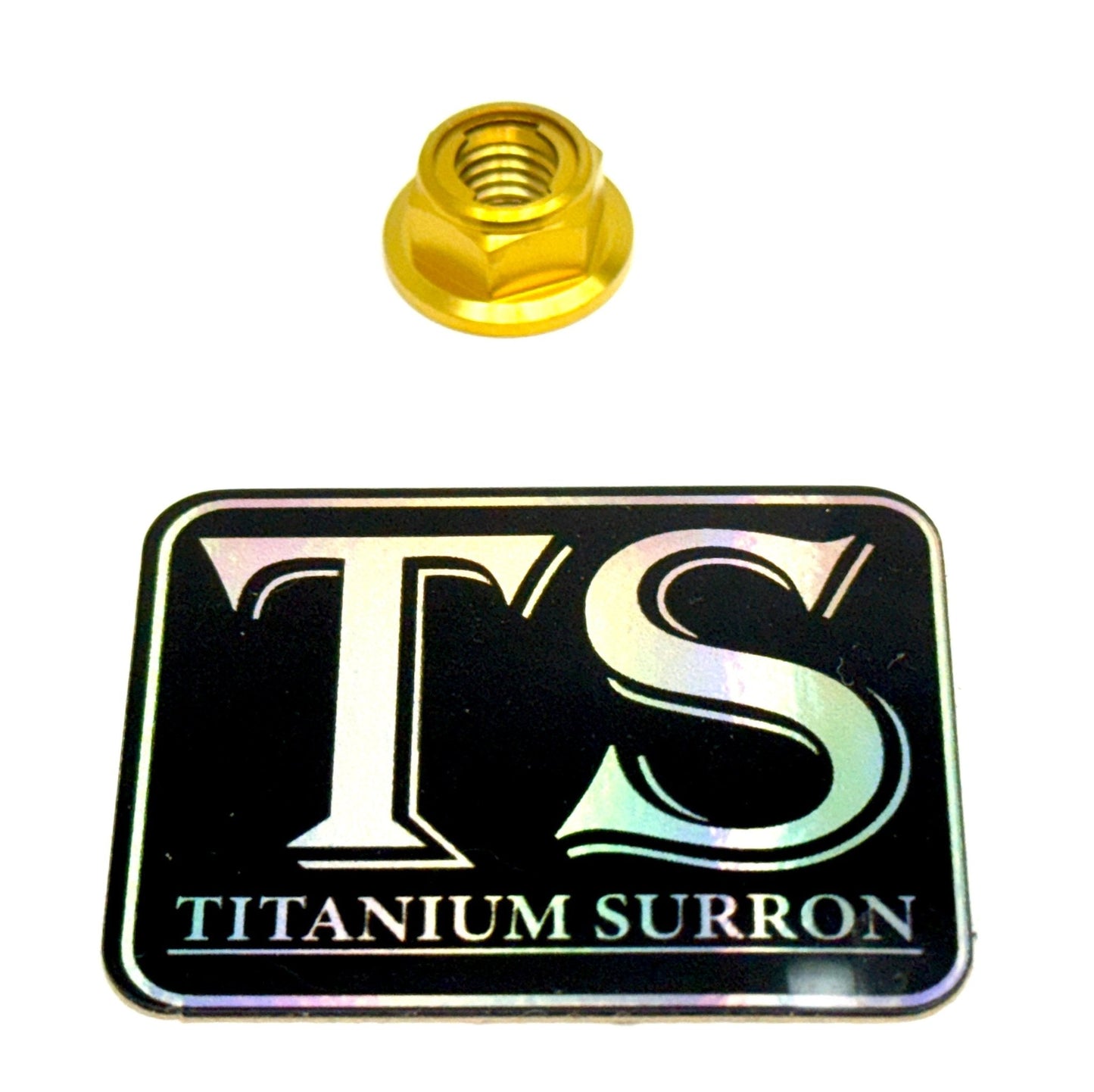 M8 Titanium Grade 5 6AL-4V DIN 6923 Locking Flange Nut (Aerospace Grade)