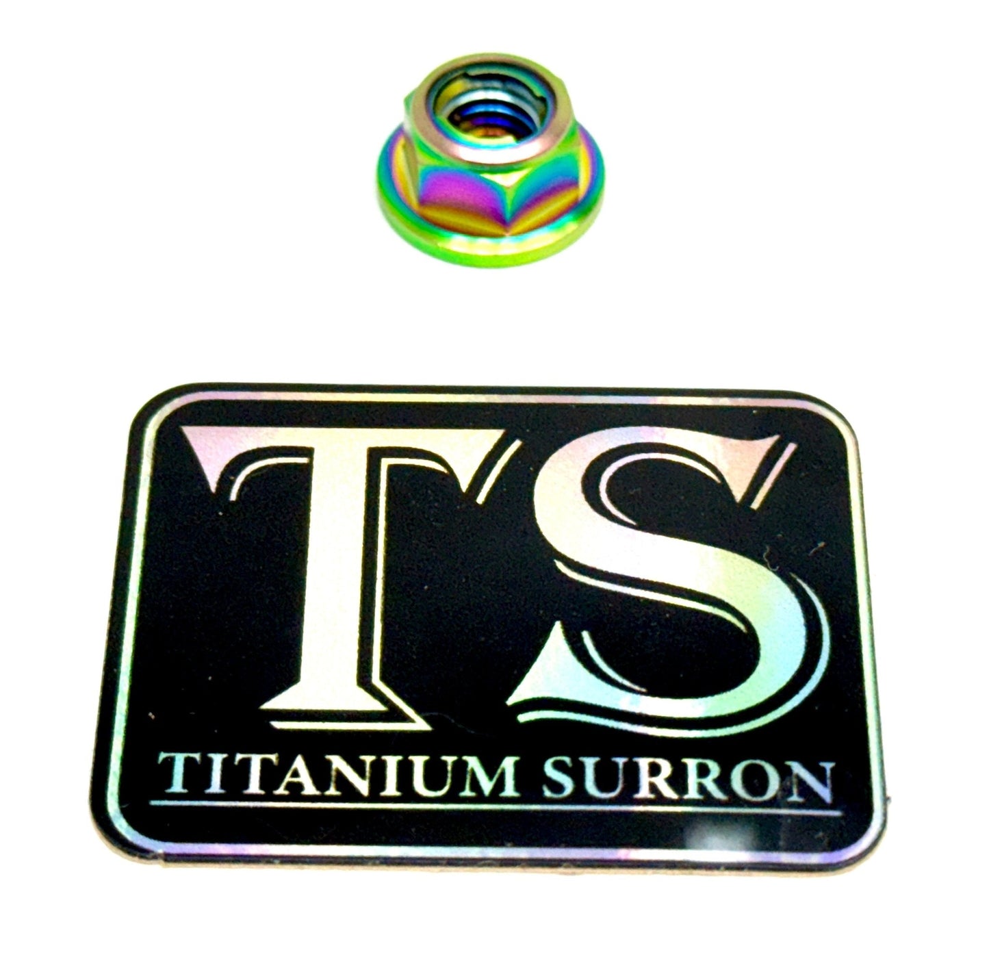 M8 Titanium Grade 5 6AL-4V DIN 6923 Locking Flange Nut (Aerospace Grade)