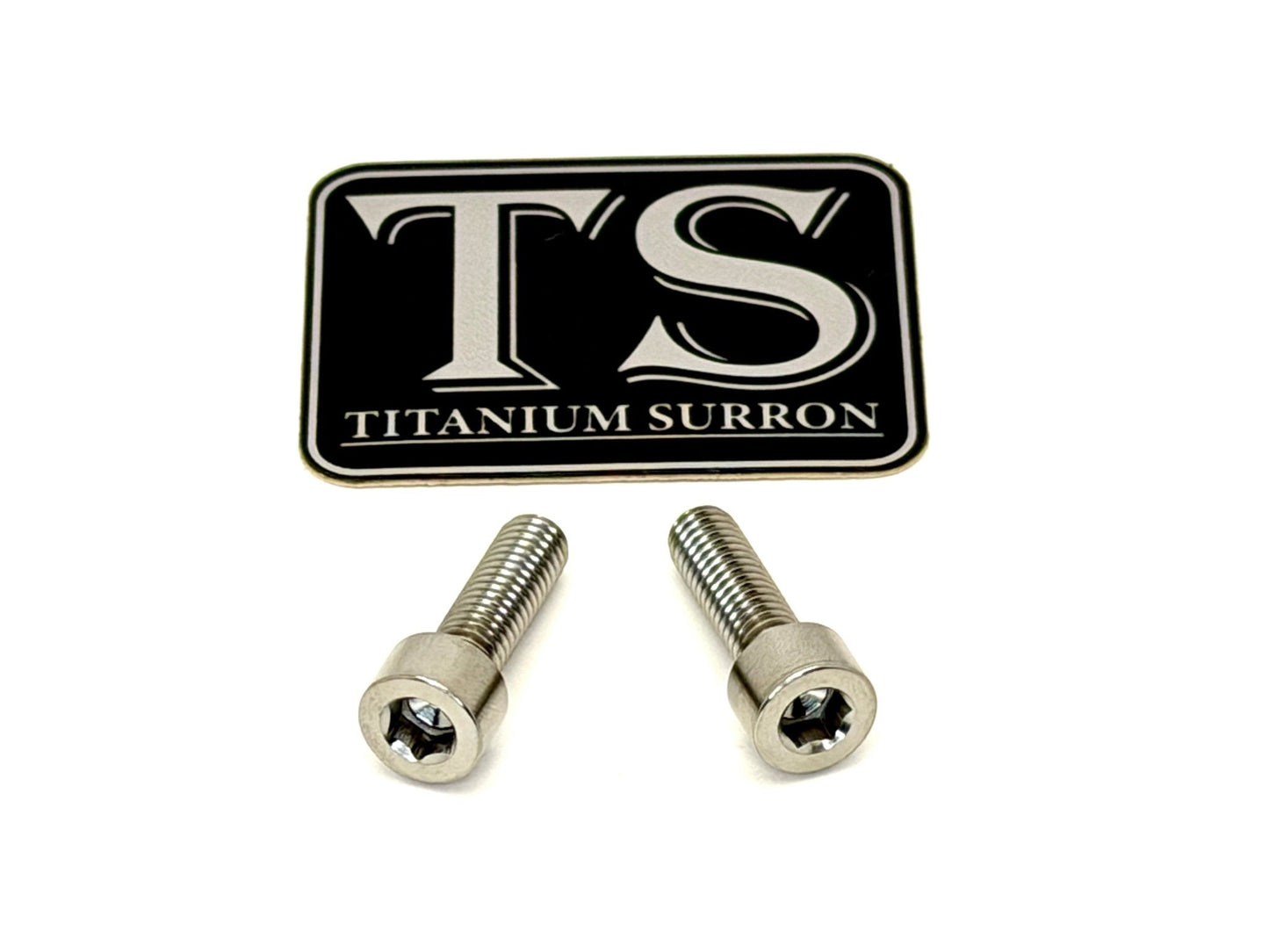 Titanium Surron Ultra Bee Headlight Bracket bolts by Prickly for Baja Squadron